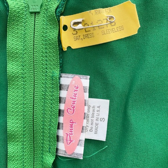 Pinup Couture Green Erin Wiggle Dress Size S - Picture 6 of 11